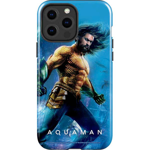 DC Comics Aquaman Movie Arthur Curry Poster iPhone 15 Pro Max Impact Case