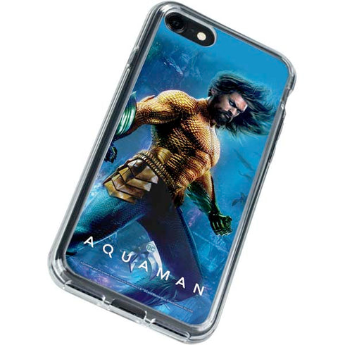 DC Comics Aquaman Movie Arthur Curry Poster iPhone SE (2nd & 3rd Gen) Clear Case
