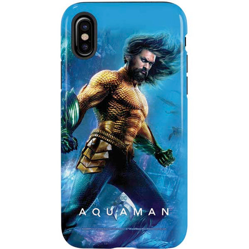 DC Comics Aquaman Movie Arthur Curry Poster iPhone X Pro Case