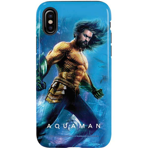 DC Comics Aquaman Movie Arthur Curry Poster iPhone XS Pro Case