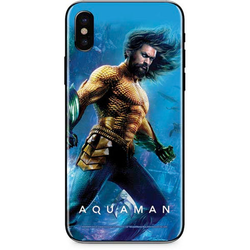 DC Comics Aquaman Movie Arthur Curry Poster iPhone XS Skin