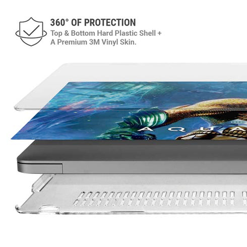DC Comics Aquaman Movie Arthur Curry Poster MacBook Pro 16in (2021-25) Case plus Skin