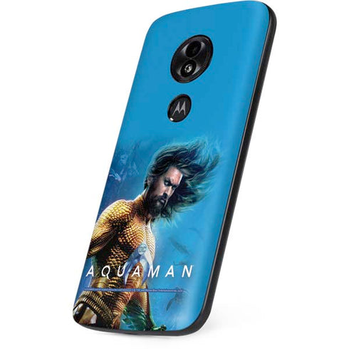 DC Comics Aquaman Movie Arthur Curry Poster Moto E5 Play Skin