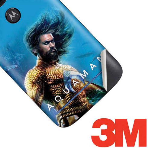DC Comics Aquaman Movie Arthur Curry Poster Moto E5 Play Skin