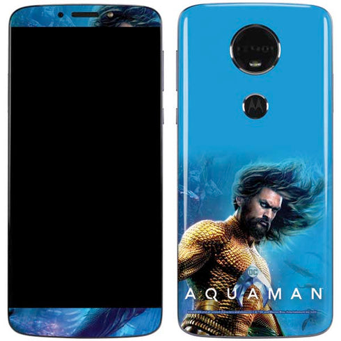 DC Comics Aquaman Movie Arthur Curry Poster Moto E5 Plus Skin