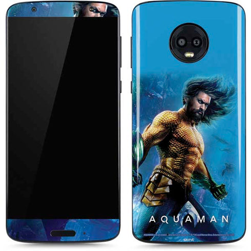 DC Comics Aquaman Movie Arthur Curry Poster Moto G6 Skin