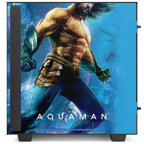 DC Comics Aquaman Movie Arthur Curry Poster NZXT H510 Compact ATX Mid-Tower Case Skin