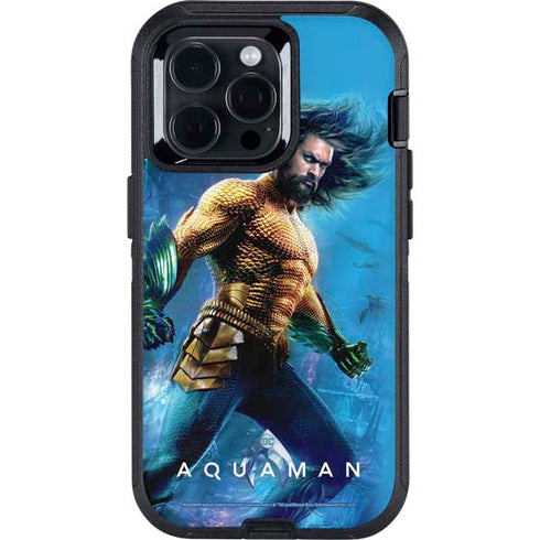 DC Comics Aquaman Movie Arthur Curry Poster Otterbox Defender iPhone Skin
