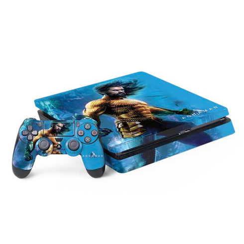 DC Comics Aquaman Movie Arthur Curry Poster PS4 Slim Bundle Skin