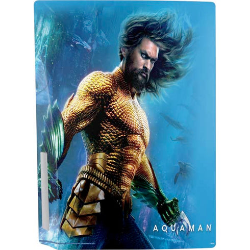DC Comics Aquaman Movie Arthur Curry Poster PS5 Console Skin