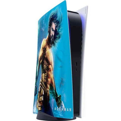 DC Comics Aquaman Movie Arthur Curry Poster PS5 Digital Edition Console Skin