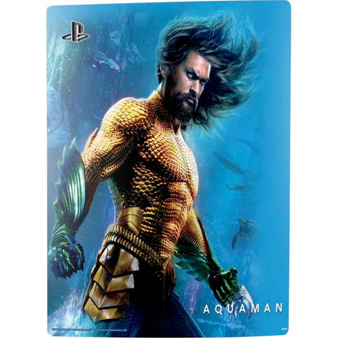 DC Comics Aquaman Movie Arthur Curry Poster PS5 Digital Edition Console Skin