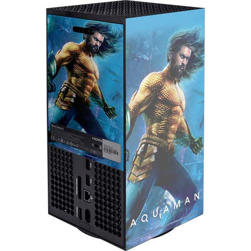 DC Comics Aquaman Movie Arthur Curry Poster Xbox Series X Console Skin