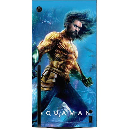 DC Comics Aquaman Movie Arthur Curry Poster Xbox Series X Console Skin
