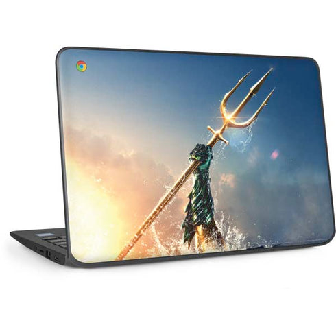 DC Comics Aquaman Movie Poster Trident HP Chromebook Skin
