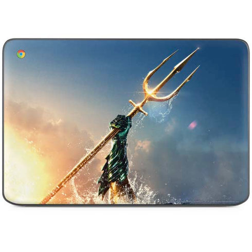 DC Comics Aquaman Movie Poster Trident HP Chromebook Skin