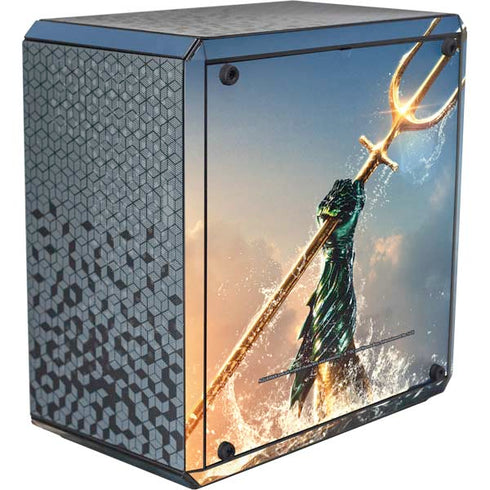 DC Comics Aquaman Movie Poster Trident Cooler Master MasterBox Q300L Mini Tower Skin