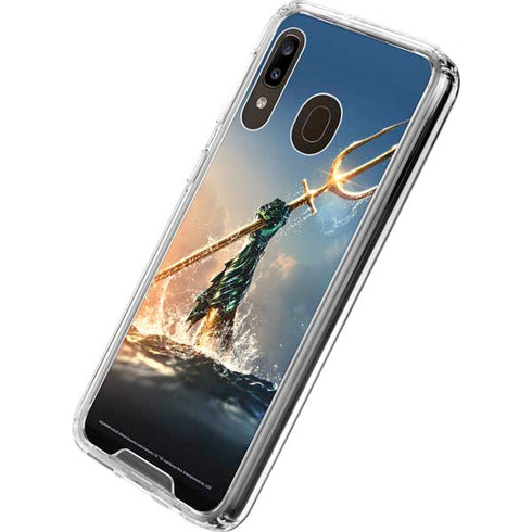 DC Comics Aquaman Movie Poster Trident Galaxy A30 Clear Case