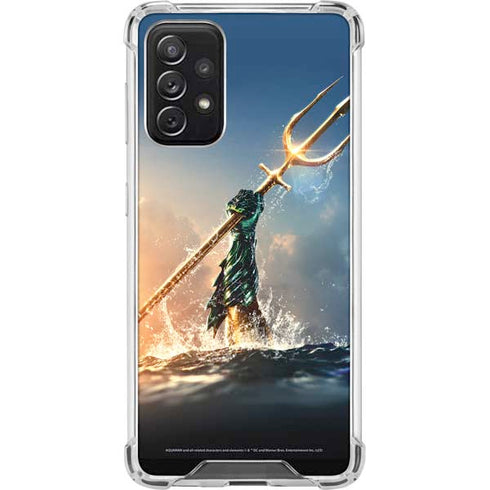 DC Comics Aquaman Movie Poster Trident Galaxy A72 5G Clear Case