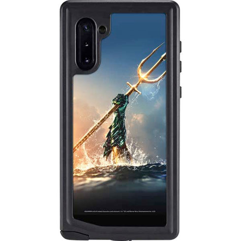 DC Comics Aquaman Movie Poster Trident Galaxy Note 10 Waterproof Case