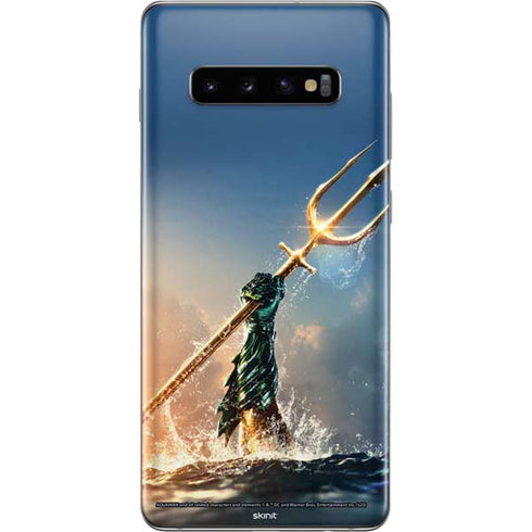 DC Comics Aquaman Movie Poster Trident Galaxy S10 Plus Skin
