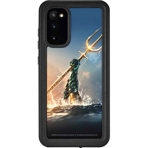 DC Comics Aquaman Movie Poster Trident Galaxy S20 Waterproof Case