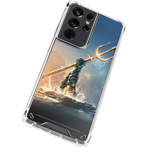 DC Comics Aquaman Movie Poster Trident Galaxy S21 Ultra 5G Clear Case