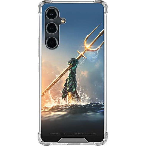 DC Comics Aquaman Movie Poster Trident Galaxy S23 FE Clear Case