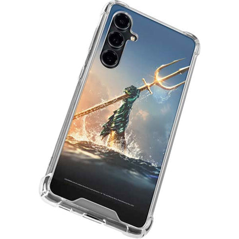 DC Comics Aquaman Movie Poster Trident Galaxy S23 FE Clear Case