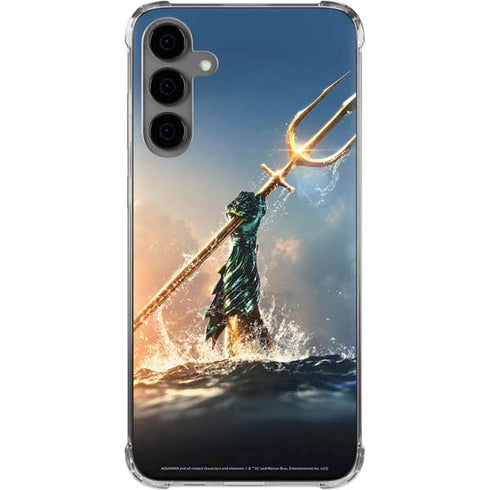 DC Comics Aquaman Movie Poster Trident Galaxy S24 Plus Clear Case