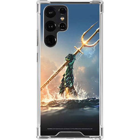 DC Comics Aquaman Movie Poster Trident Galaxy S24 Ultra Clear Case