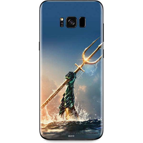 DC Comics Aquaman Movie Poster Trident Galaxy S8 Skin