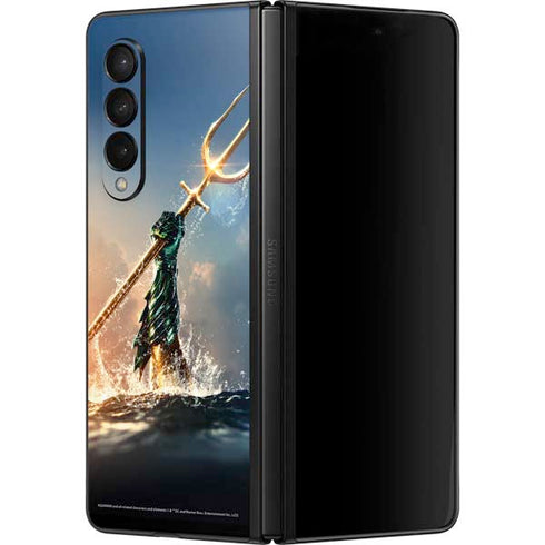 DC Comics Aquaman Movie Poster Trident Galaxy Z Fold3 5G Skin
