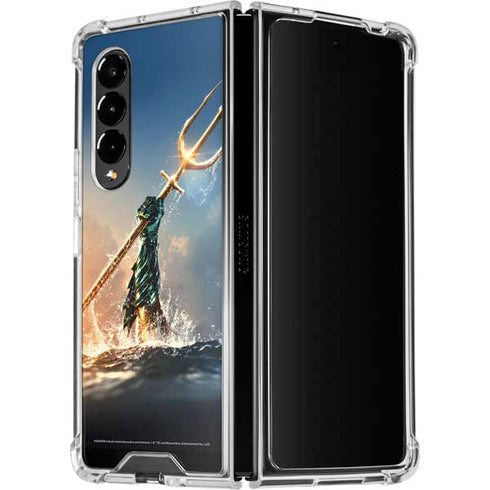 DC Comics Aquaman Movie Poster Trident Galaxy Z Fold4 5G Clear Case