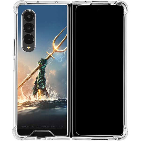 DC Comics Aquaman Movie Poster Trident Galaxy Z Fold4 5G Clear Case