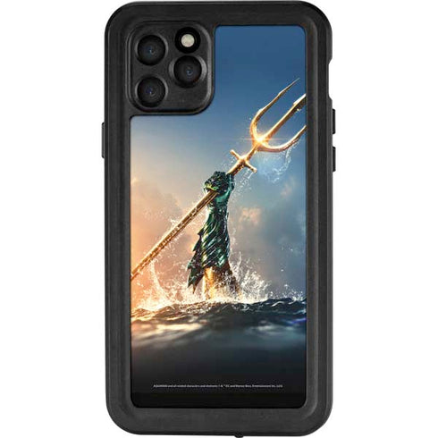 DC Comics Aquaman Movie Poster Trident iPhone 11 Pro Waterproof Case