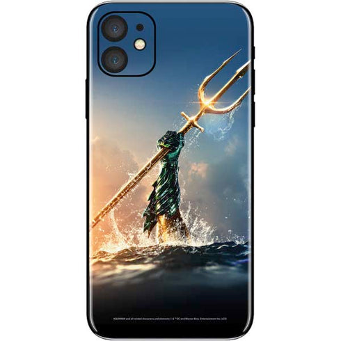 DC Comics Aquaman Movie Poster Trident iPhone 11 Skin