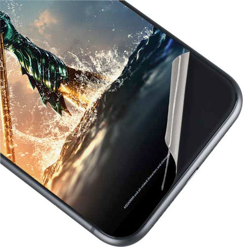 DC Comics Aquaman Movie Poster Trident iPhone 11 Skin