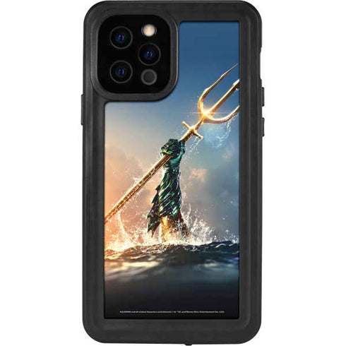 DC Comics Aquaman Movie Poster Trident iPhone 12 Pro Waterproof Case