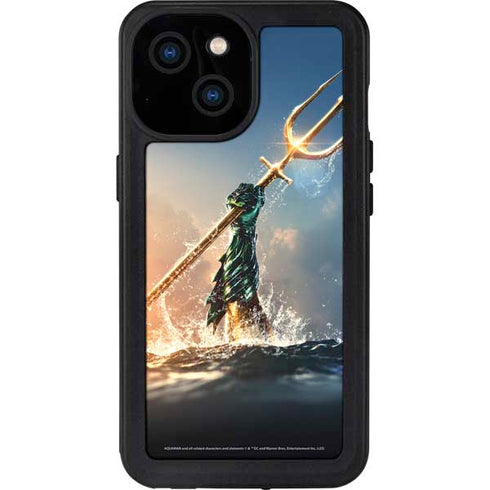 DC Comics Aquaman Movie Poster Trident iPhone 13 Mini Waterproof Case