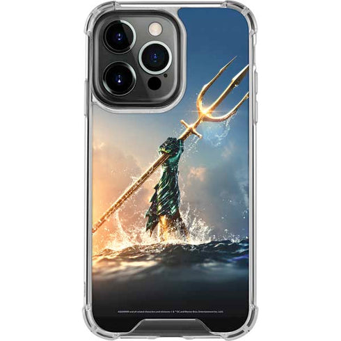 DC Comics Aquaman Movie Poster Trident iPhone 13 Pro Clear Case