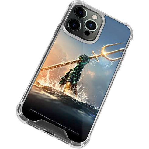 DC Comics Aquaman Movie Poster Trident iPhone 13 Pro Max Clear Case
