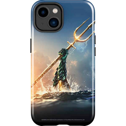 DC Comics Aquaman Movie Poster Trident iPhone 14 Plus Impact Case