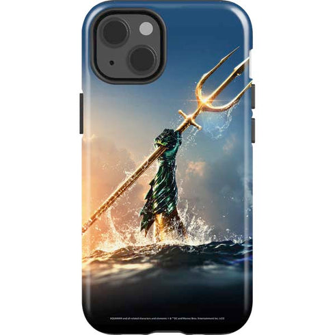 DC Comics Aquaman Movie Poster Trident iPhone 15 Impact Case