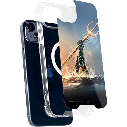 DC Comics Aquaman Movie Poster Trident iPhone 15 Plus MagSafe Case