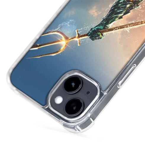 DC Comics Aquaman Movie Poster Trident iPhone 15 Plus MagSafe Case