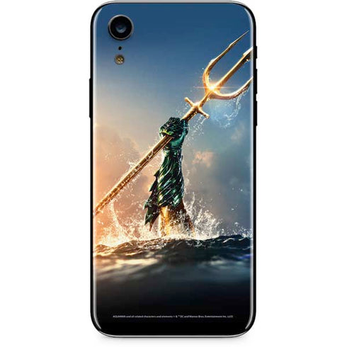 DC Comics Aquaman Movie Poster Trident iPhone XR Skin