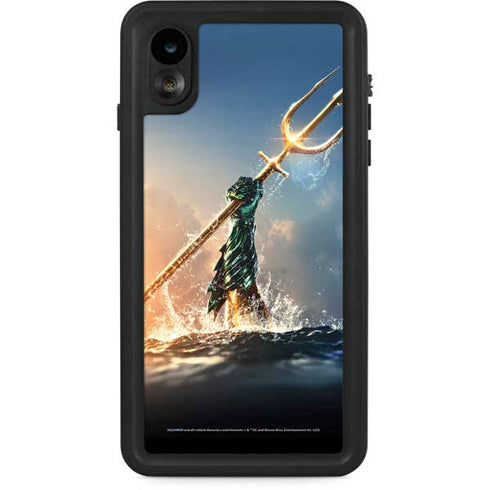 DC Comics Aquaman Movie Poster Trident iPhone XR Waterproof Case