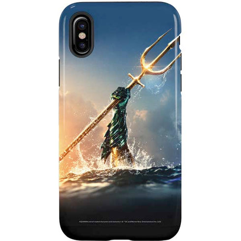 DC Comics Aquaman Movie Poster Trident iPhone XS Pro Case