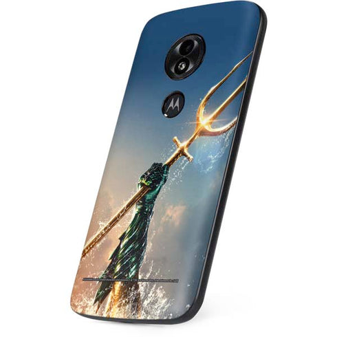 DC Comics Aquaman Movie Poster Trident Moto E5 Play Skin